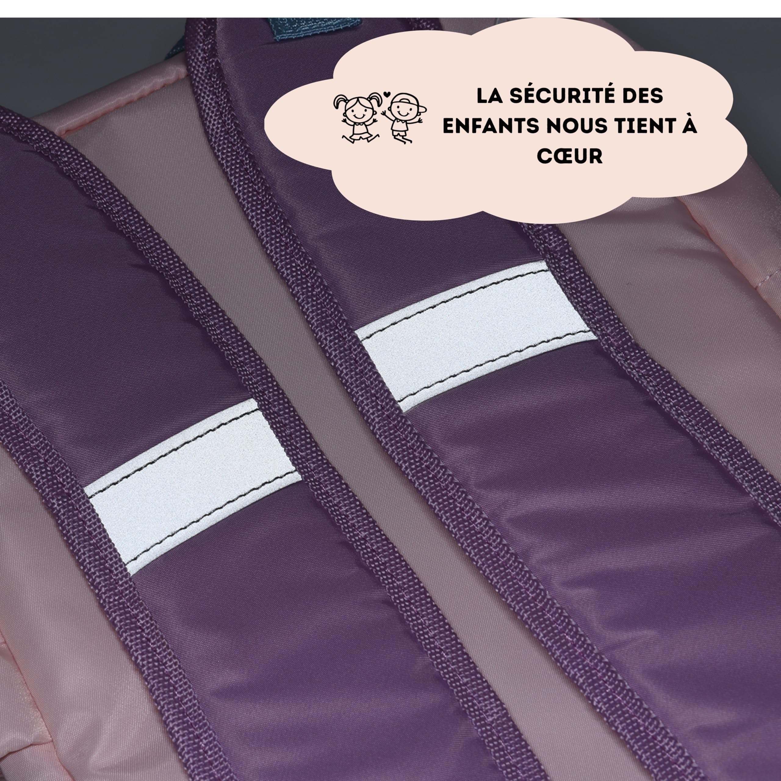 Sac à dos ultra léger et imperméable pour fille garçon de 3 ans à 10 ans, Cartable 10L pour maternelle primaire, Matière écologique sans PFC en Nylon de haute qualité. Conçu pour scolaire et voyage.