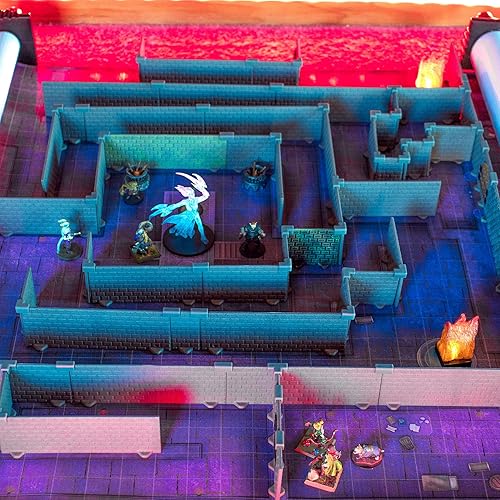 Miniatura 2 de Dirt Cheap Dungeons Long Walls Expansion TT RPG Terrain Building for Dungeons & Dragons, Pathfinder, War Gaming, ¡y más!
