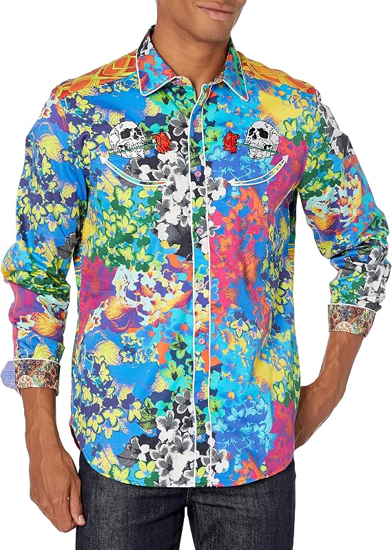 Robert Graham Men's Ripple L/S Woven 