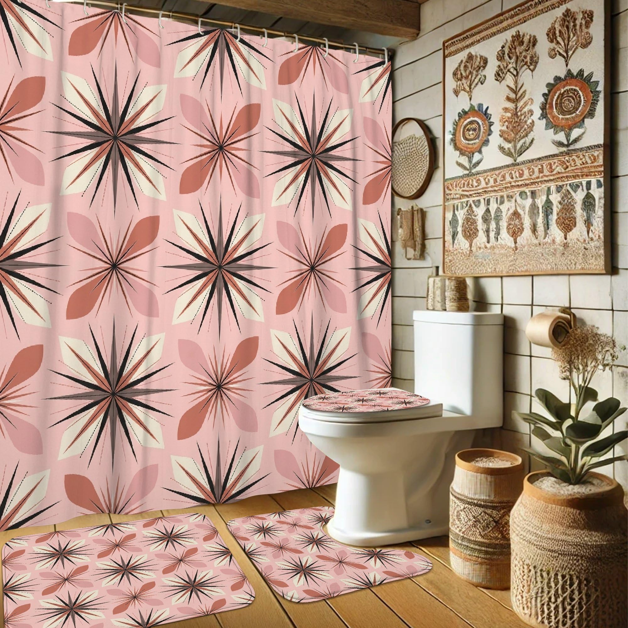 Rideaux de douche modernes et contemporains pour rafraîchir la chambre d'amis