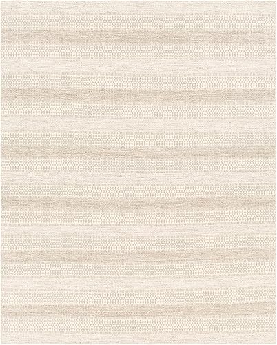 Mark&Day - Alfombras de área, 8 x 10 pies, color crema, color blanconegro para sala de estar, dormitorio o cocina (8 x 10 pies)