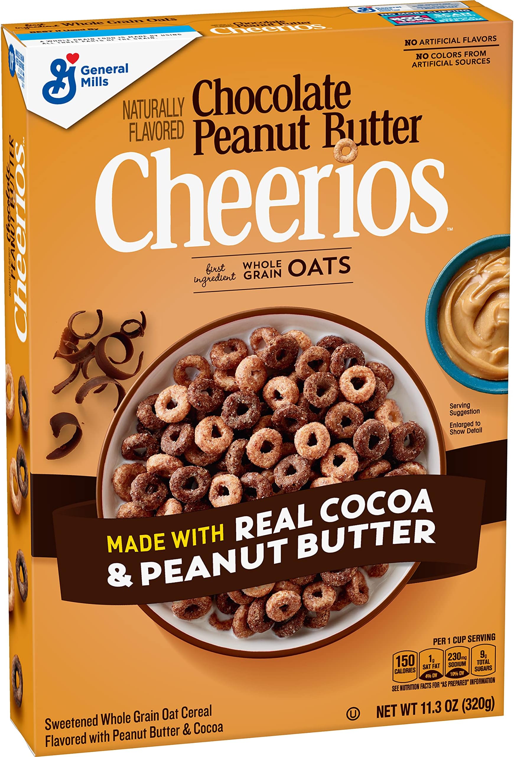 Cheerios, Cereal, Chocolate Peanut Butter, 11.3 Oz