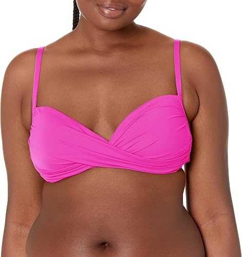La Blanca Women's Island Goddess Over The Shoulder Wrap Biki