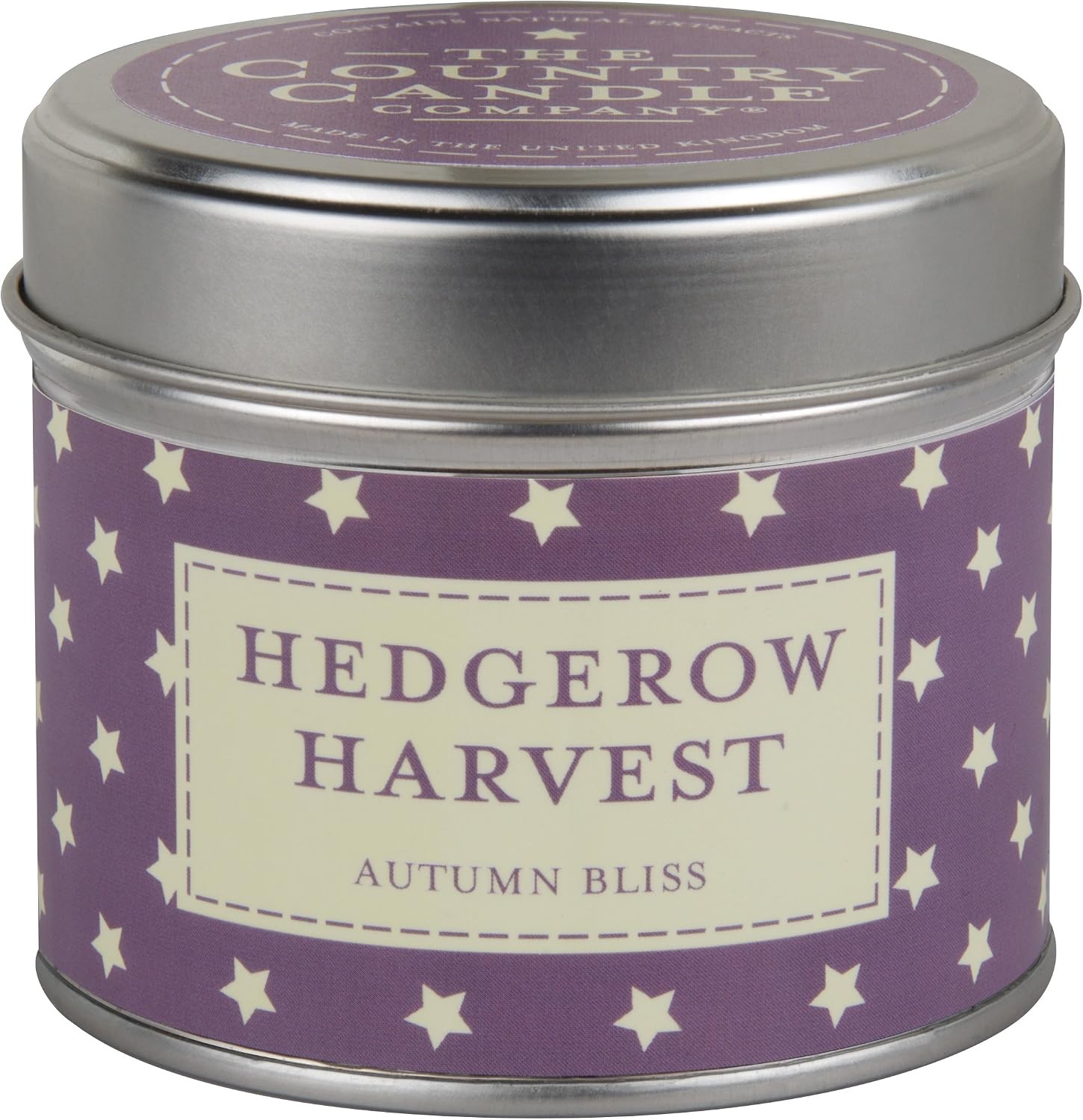 Hedgerow Berries Superstars Candle in Tin, Multicolour, 7.5x7.5x6.6 cm