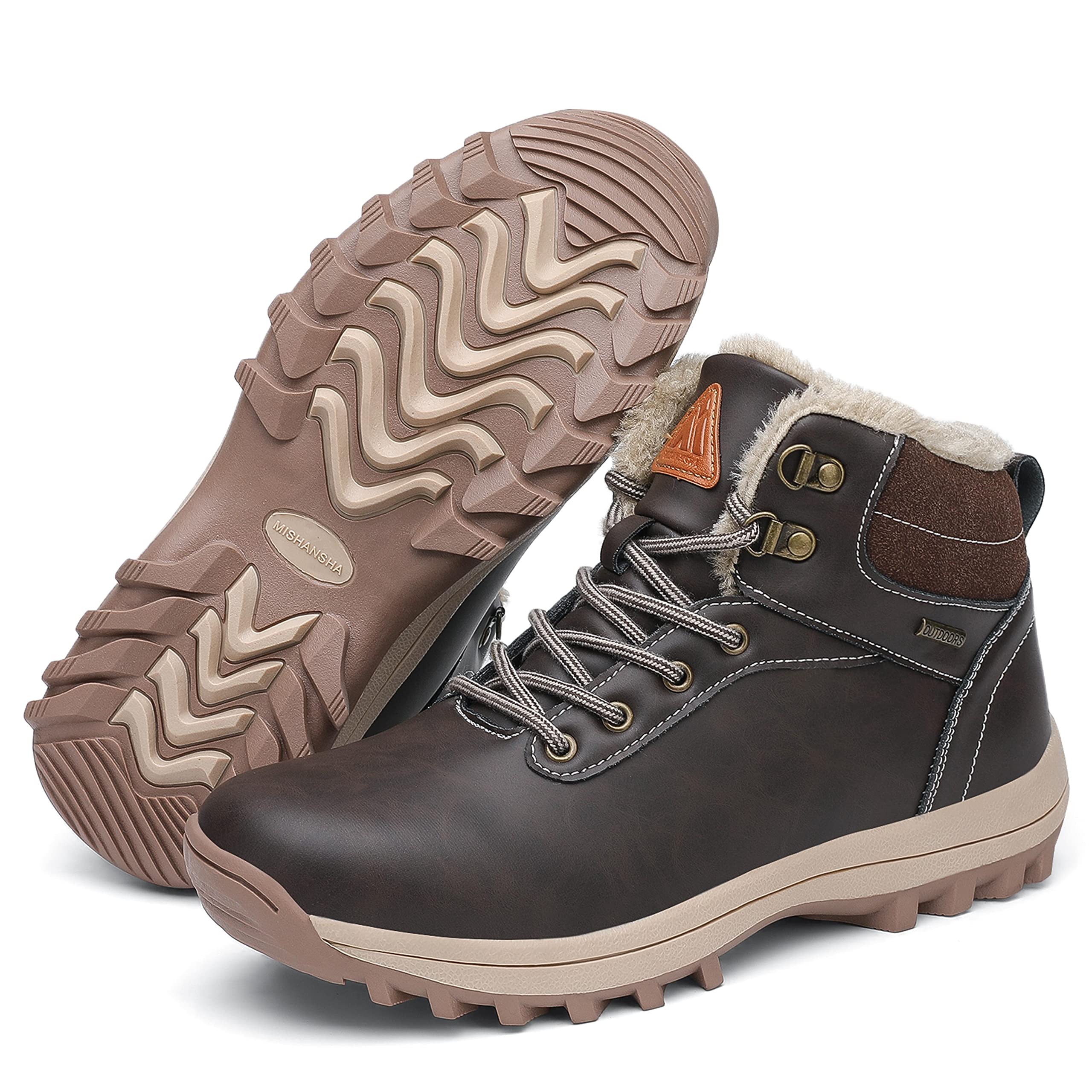 Pastaza Stivali da Neve Uomo Donna Trekking Scarpe Inverno Impermeabili Outdoor Pelliccia Sneakers