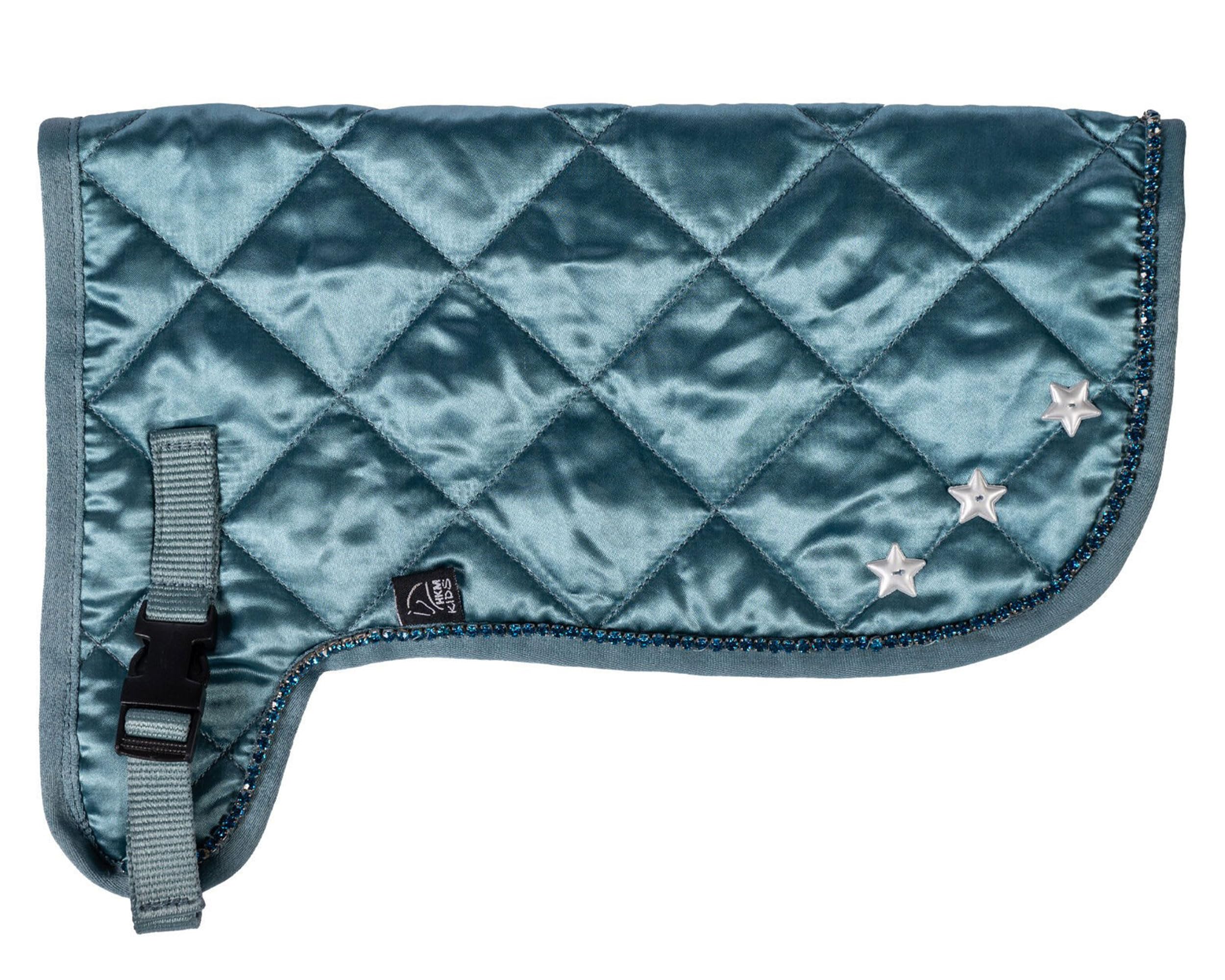 HKM Hobby Horsing koc Premium | z błyszczącymi kamieniami i naszywkami w gwiazdki | turkusowy