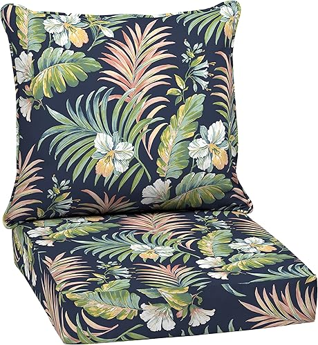 Miniatura 12 de Arden Selections Juego de cojines profundos para exteriores, 24 x 24 pulgadas, resistente al clima, a prueba de lluvia, resistente a la decoloración