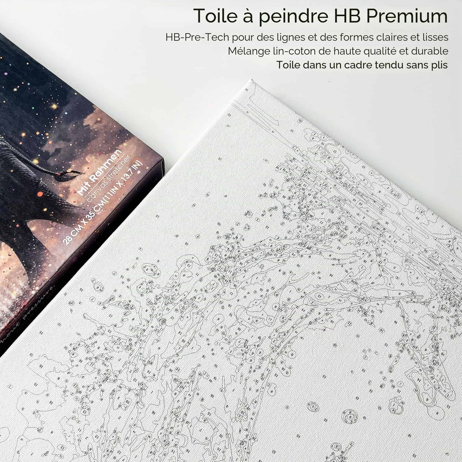 Tucocoo Kit de peinture par numéros Pinceaux et pigments acryliques sur toile pour adultes Motif girafe Décoration d'intérieur 40,6 x 50,8 cm (cadre à faire soi-même