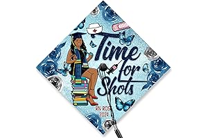 Time For Shots Graduation Cap Topper- Nursing Graduation Cap Decorations