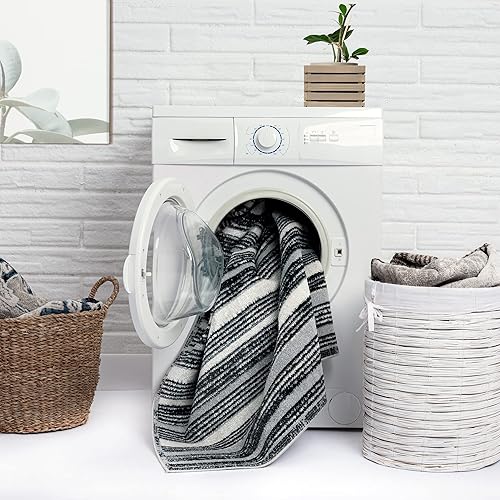 Miniatura 3 de Home Dynamix Everwash Treasure - Alfombra moderna lavable a máquina, gris clarogris carbón, 2.2 x 7.2 pies