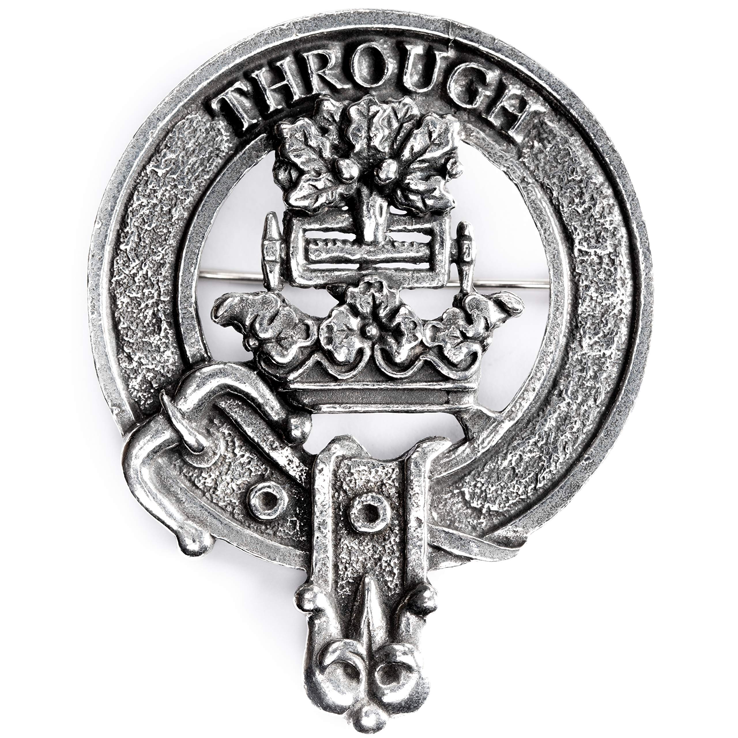 USA KiltsClan Crest Hamilton Cap Badge Made in Scotland