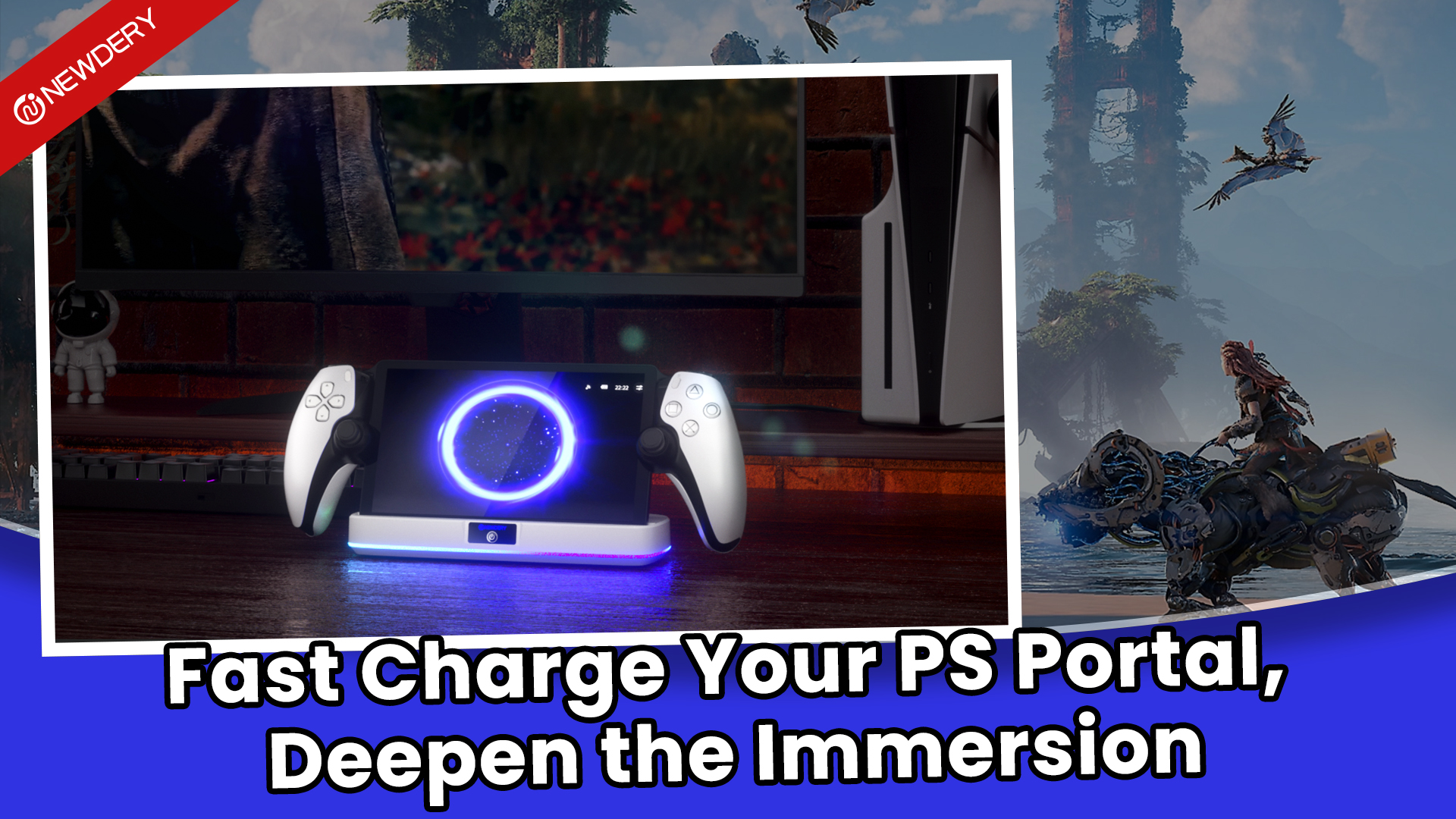 Amazon.com: NEWDERY Charger Dock for PS Portal, Portable Charging