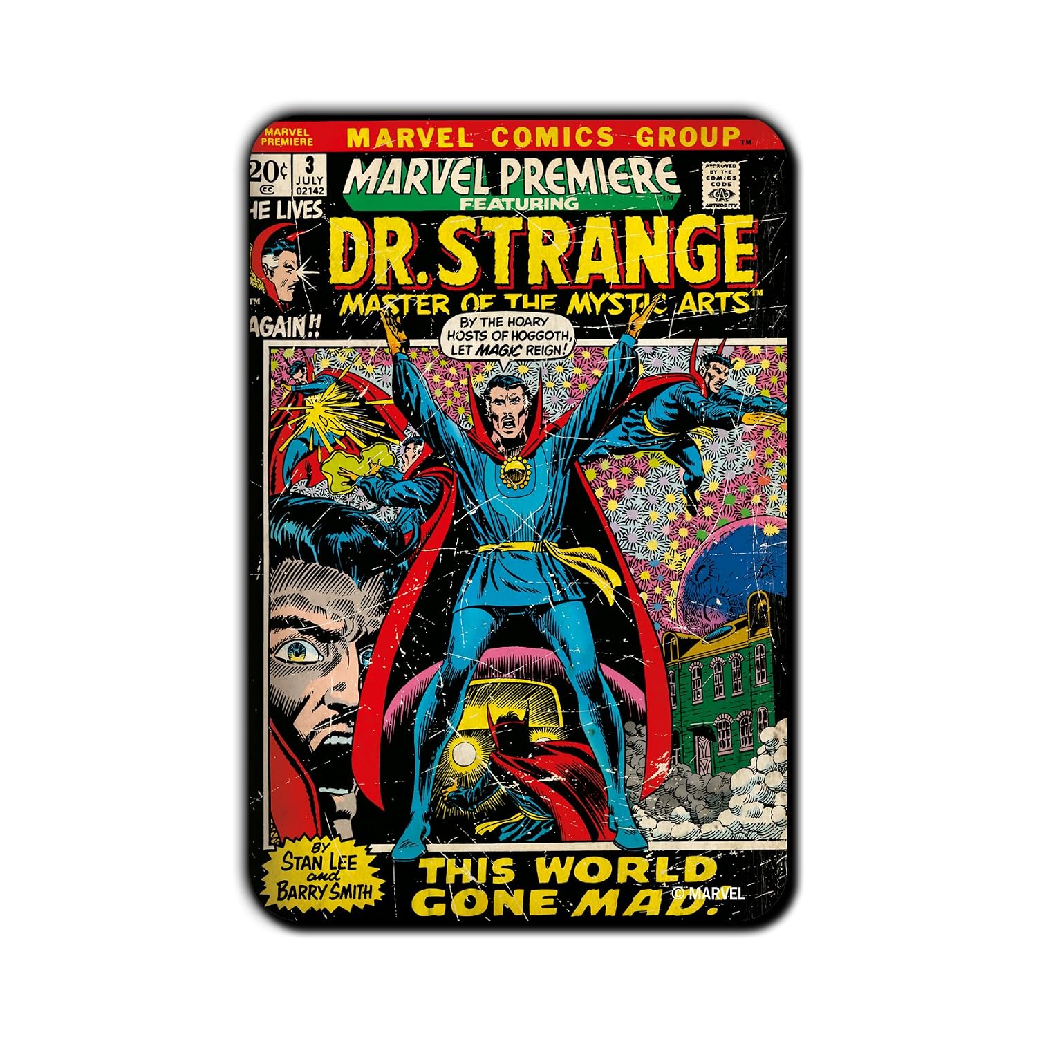 Buy Marvel Drstrange Rectangle Mdf Fridge Magnet 8 Cm X 12 Cm 