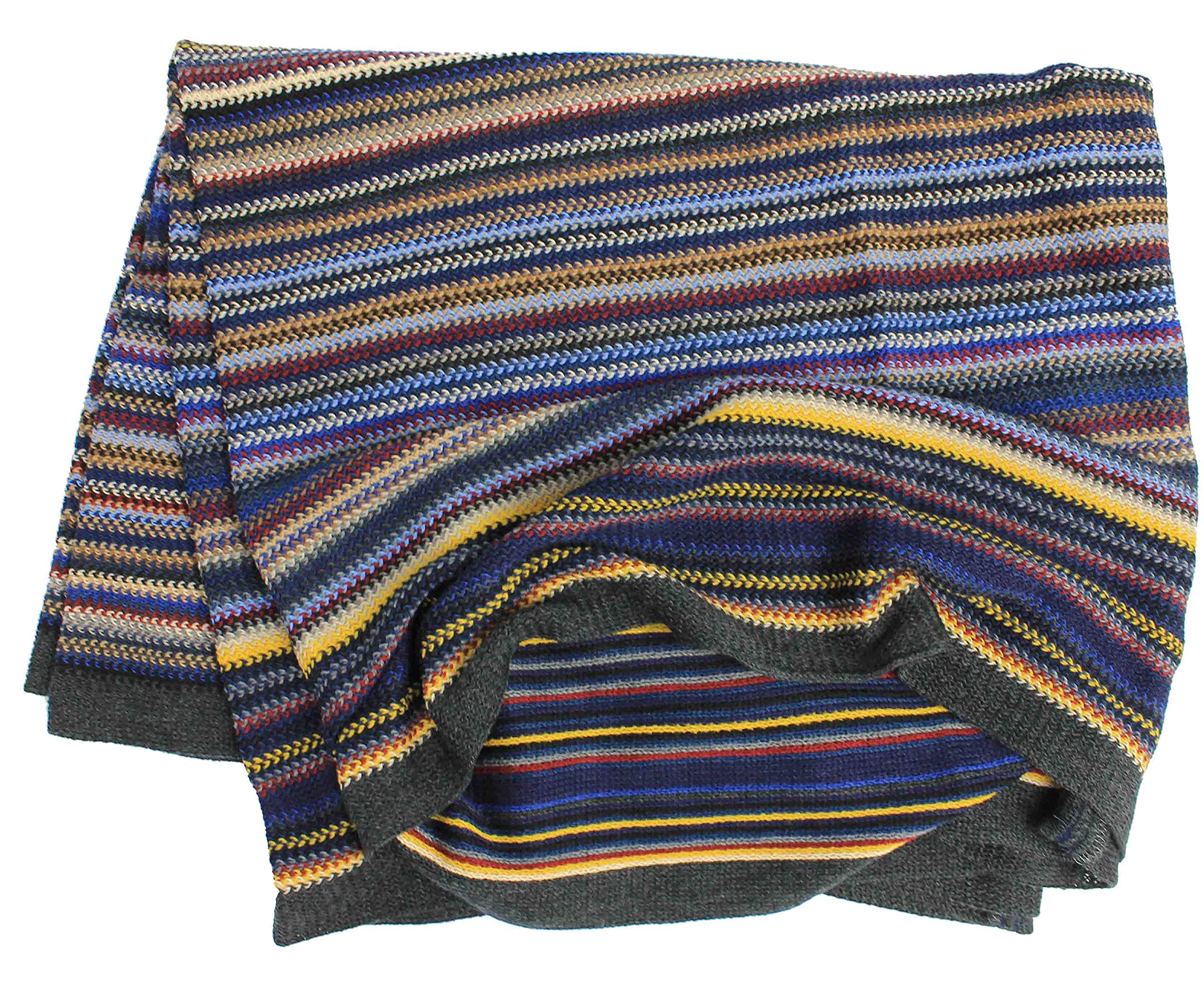 Sciarpa XXL oversize, sciarpa di lana morbida, colorata a righe