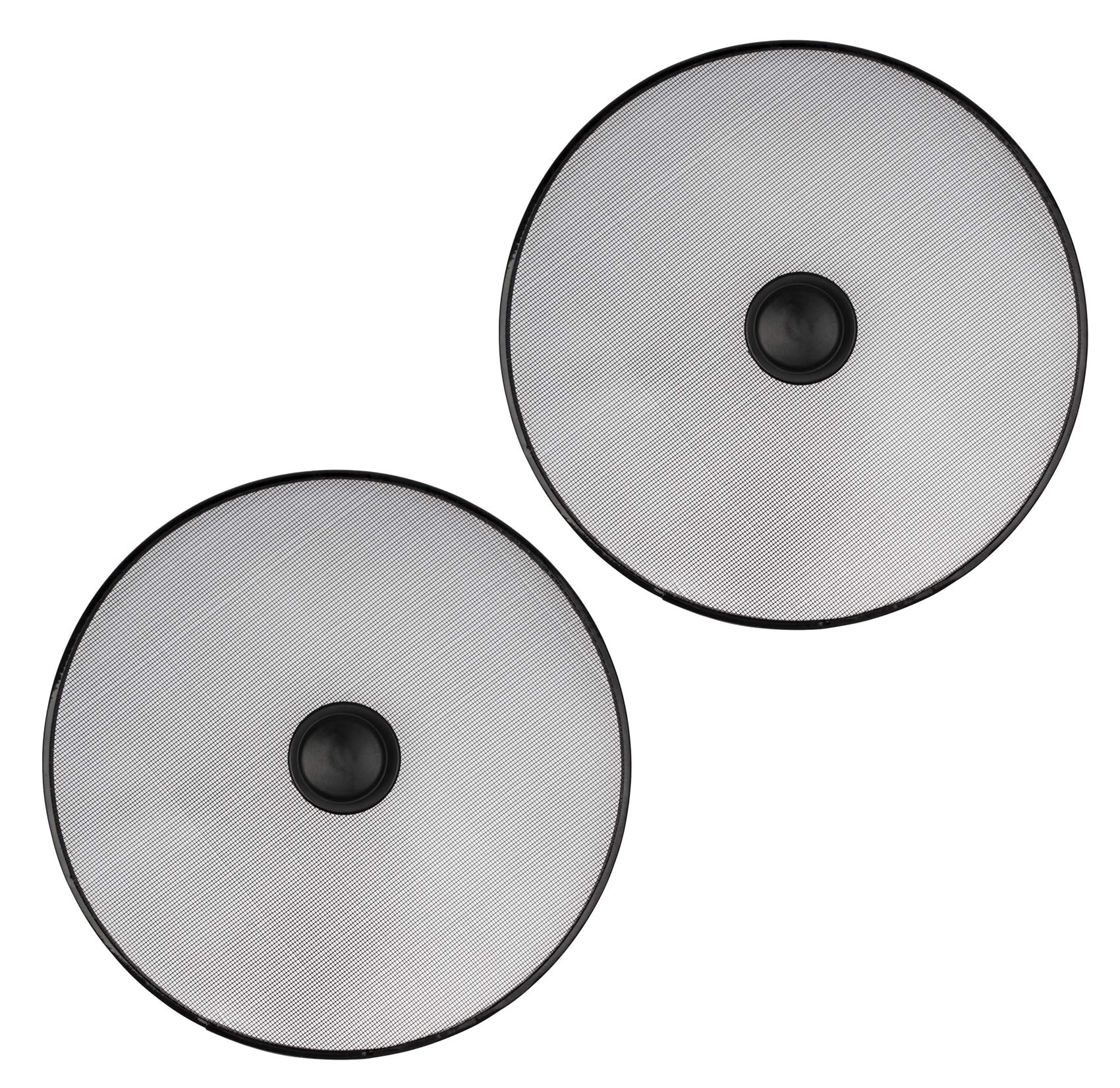 Lot de 2 pare-éclaboussures pour poêles 25,4 cm en acier inoxydable
