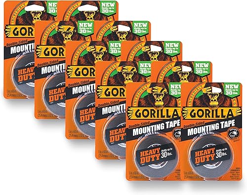 Gorilla Cinta de montaje resistente, negro, 6055001-10