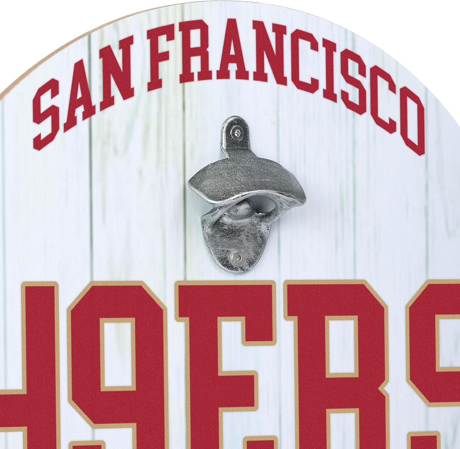 FOCO Unisex NFL Team Logo Bottle Opener Cap Catcher Wall Sign
