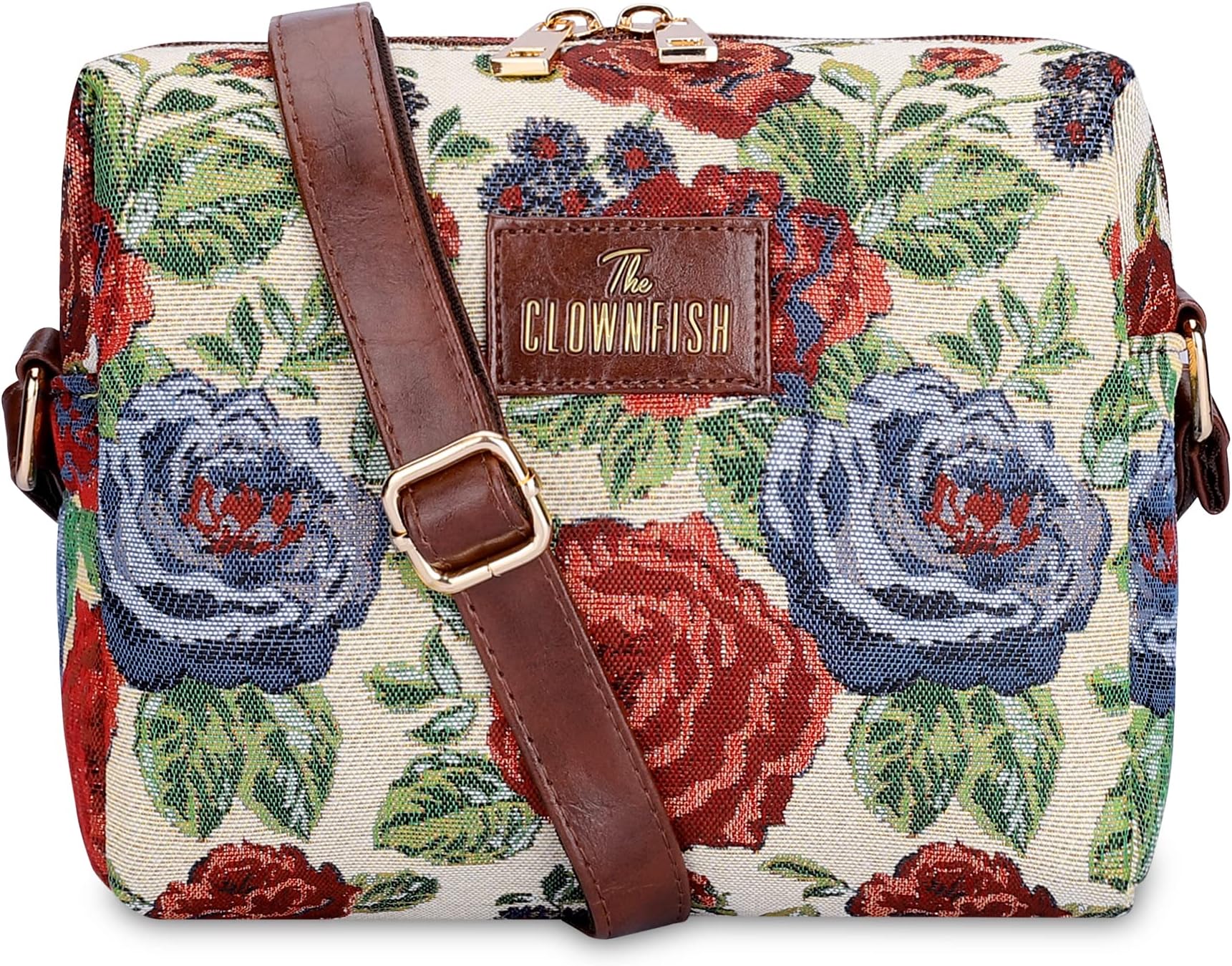 THE CLOWNFISH Adelina Series Sling for Women Faux Leather Casual Ladies Single Shoulder Bag For Women Crossbody Bag for College Girls