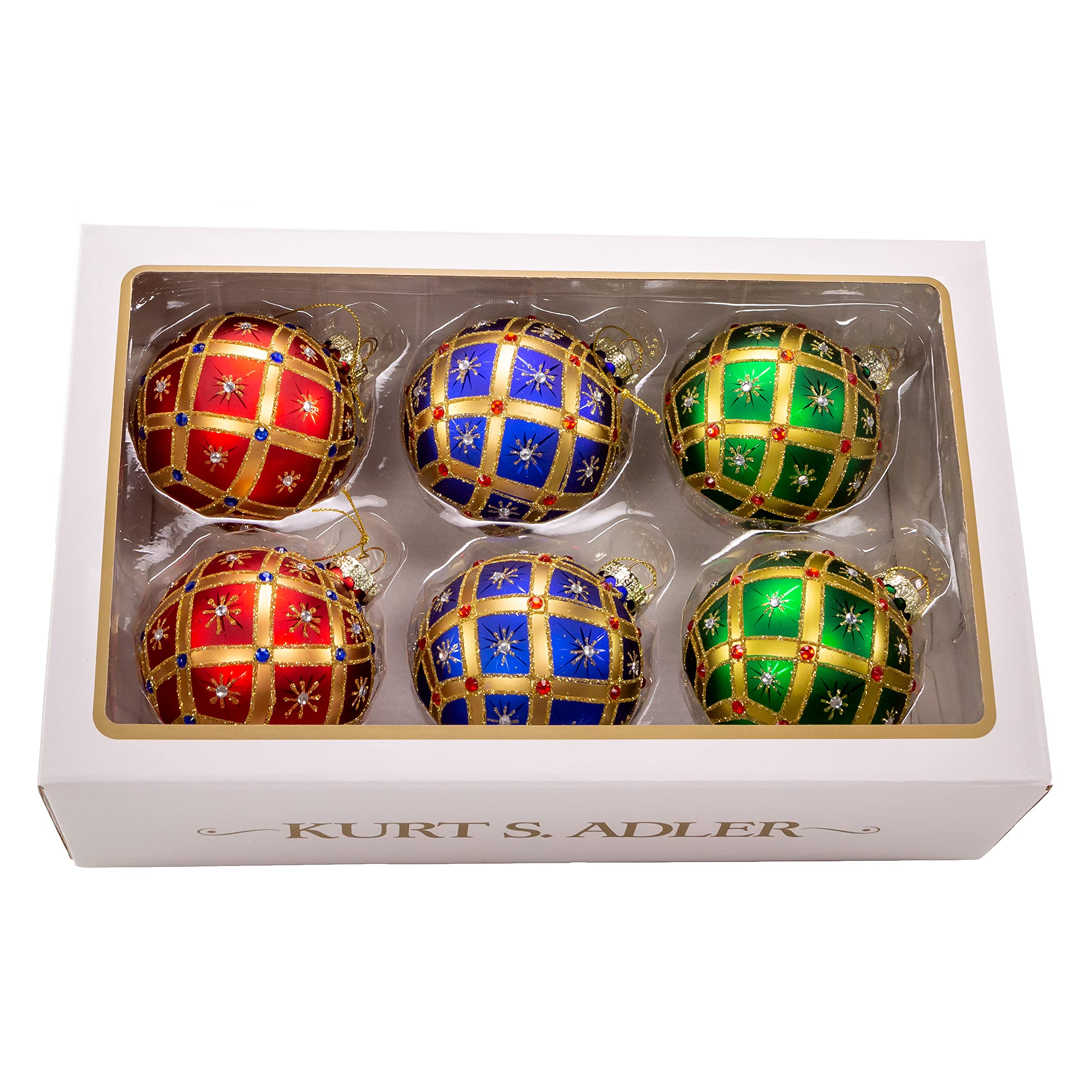 Décoration sapin Noël boules en verre Kurt Adler pour vos fêtes de famille