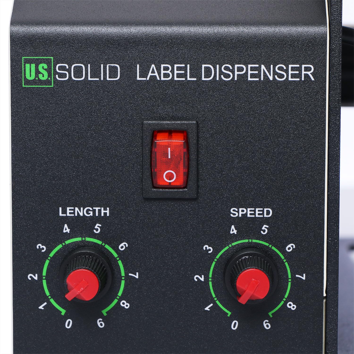 U.S. Solid Distributeur automatique de labels - Machine à étiquettes industrielles - Machine à dispenser des étiquettes pour étiquettes imprimées, translucides et opaques(Largeur 120 MM)