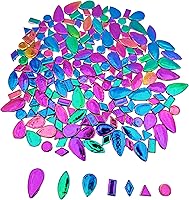 Vista 16 de Azulejos de mosaico de cerámica irregulares de color aleatorio de 1.1 lb, para hacer bricolaje, creativos, para platos de bricolaje, macetas