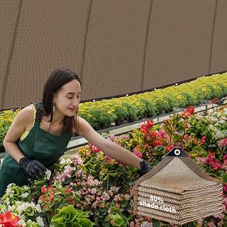 80% Garden Shade Cloth Sun Shade Fabric – UV Resistant Durable Sunblock Netting for Plants, Outdoor Patio, and Greenhouse Coverage