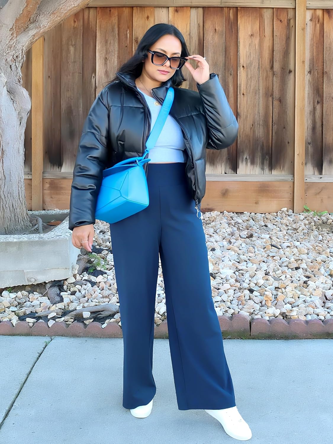 FULLSOFT 3 Pack Women's Wide Leg Yoga Pants Comfy Loose Sweatpants High Waisted Lounge Casual Pants with Pockets - Image 3