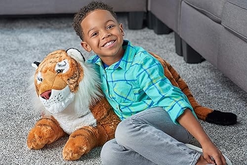 Miniatura 5 de Wild Republic Jumbo - Animal gigante de peluche, Talla Tiger, 30