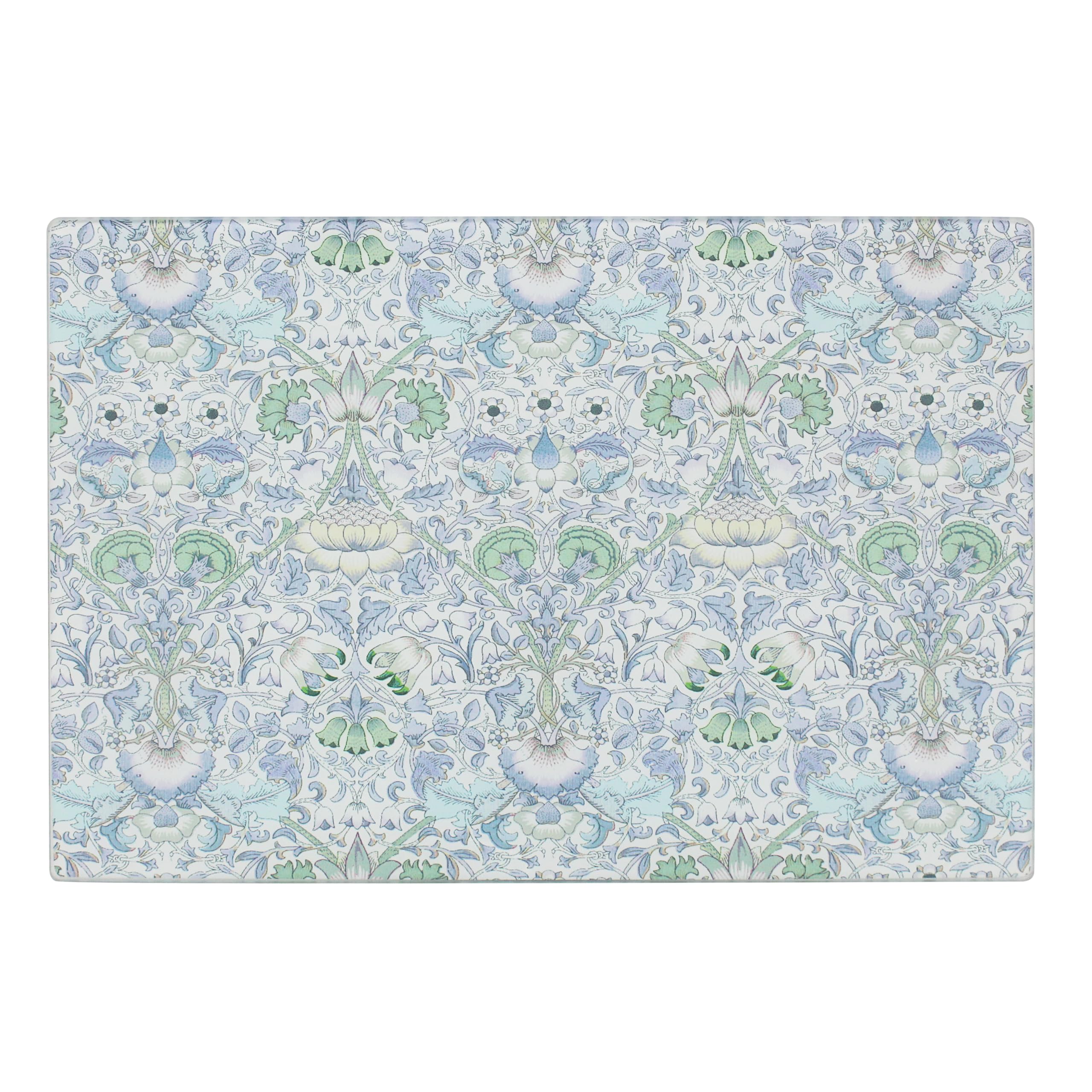 Glass Cutting Board Chopping Lodden William Morris Worktop Saver Kitchen Mat