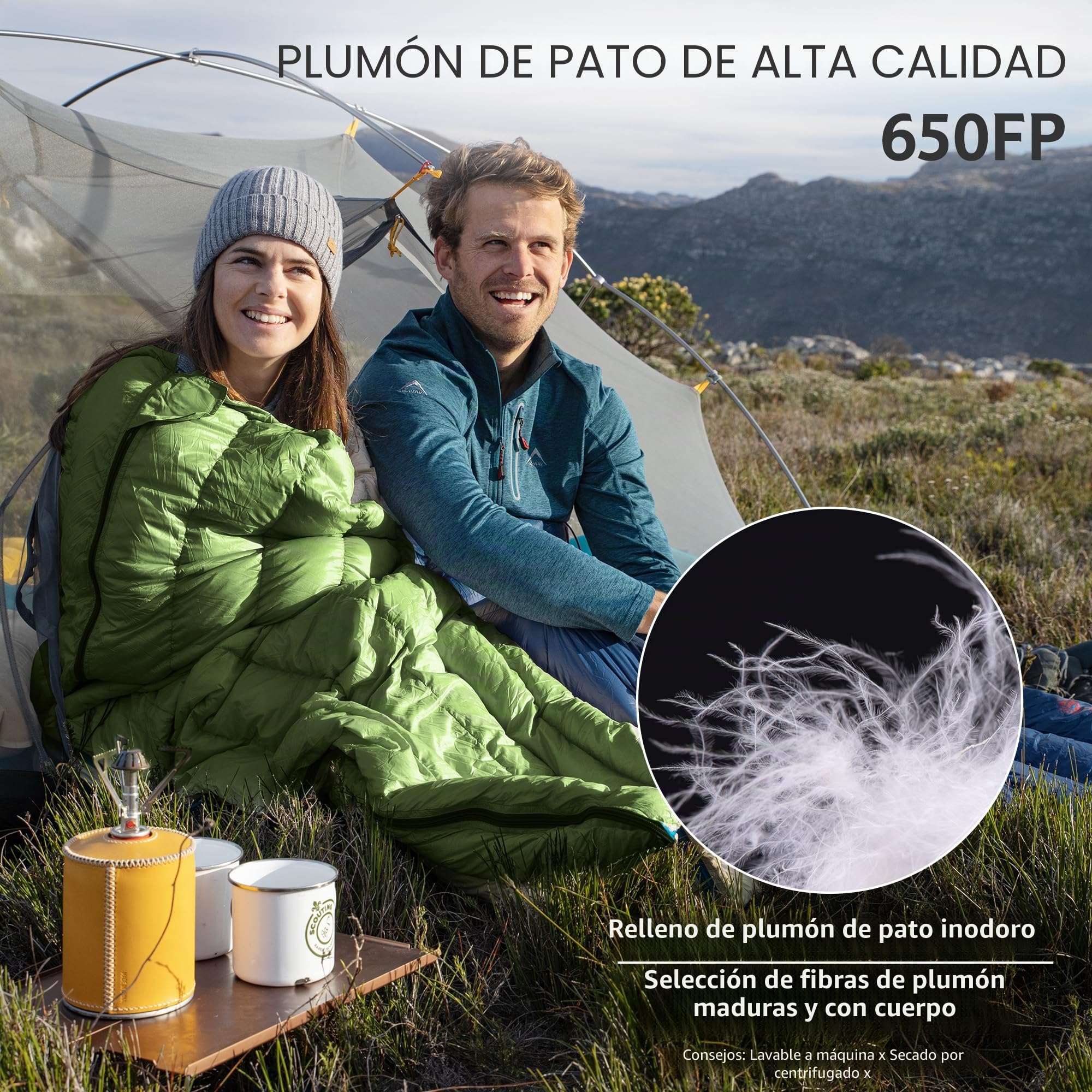 Naturehike Saco de Dormir Envolvente Ultraligero, 3-4 Estaciones, Impermeable, para Camping, Senderismo, Montañismo