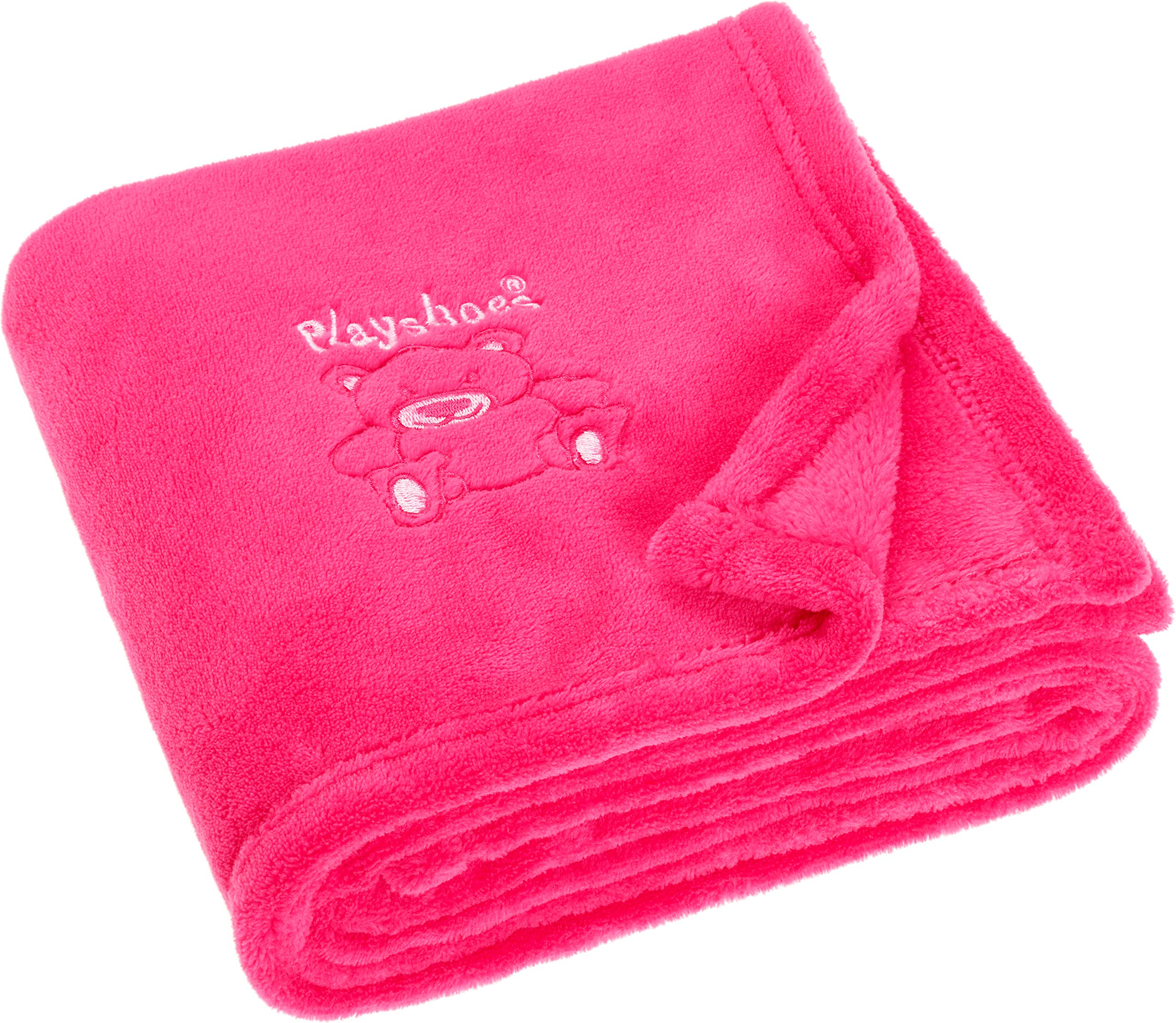 Playshoes Fleece Blanket, 75 x 100cm, Pink