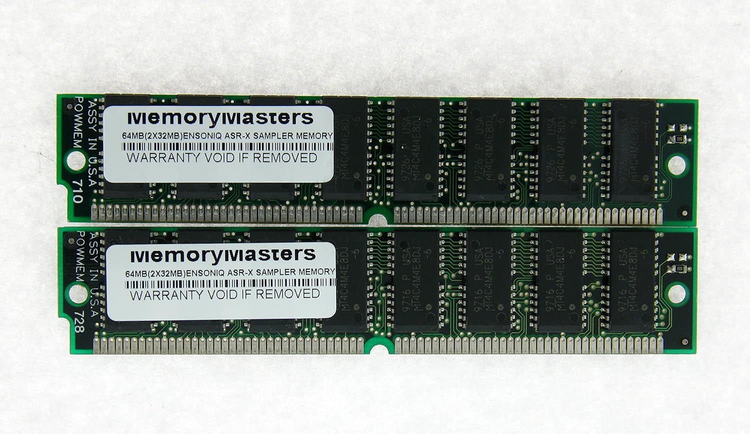 64MB 2x32MB 72pin SIMM Sampler Memory Ensoniq ASR-X, ASR-X PRO