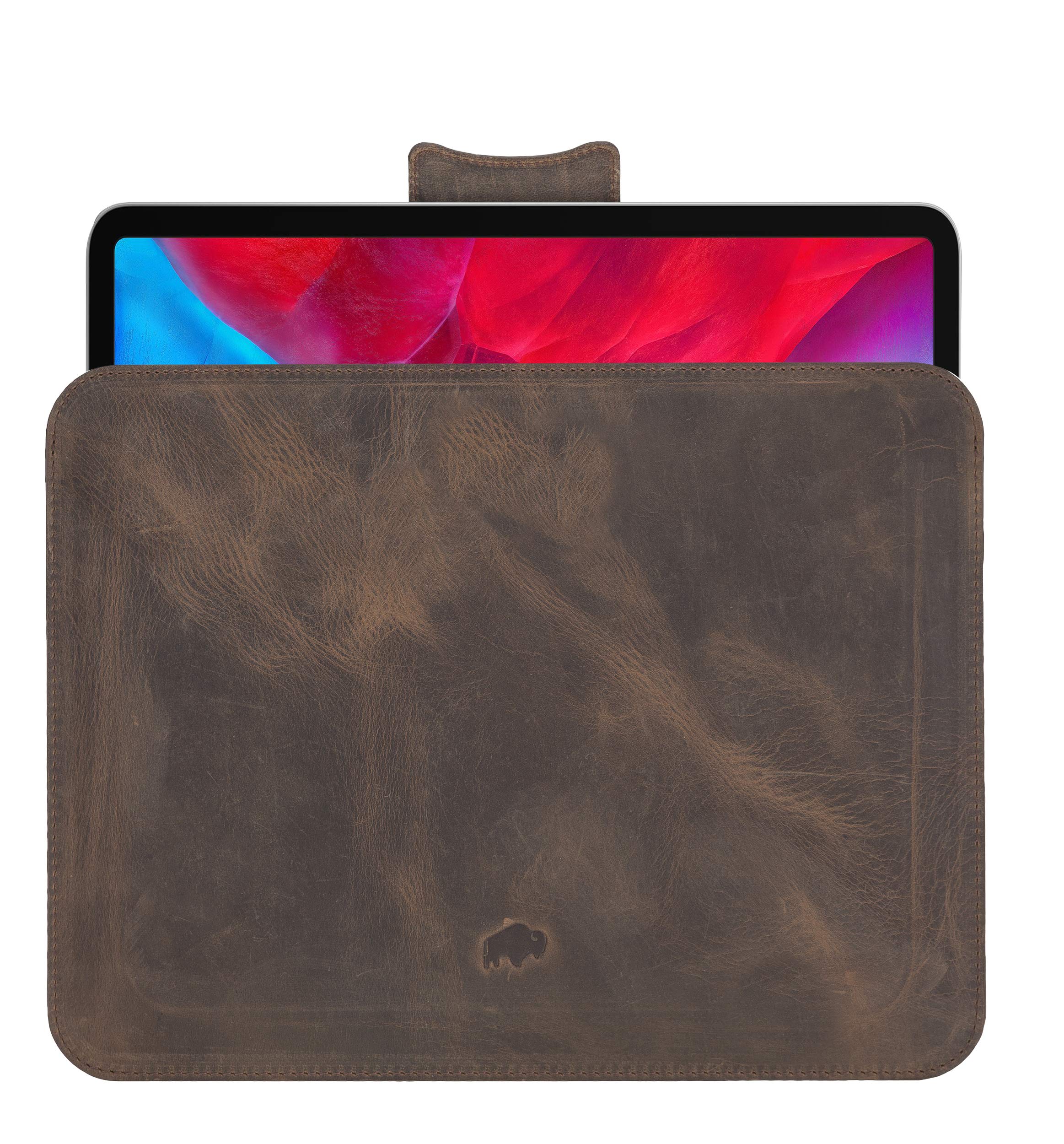 Premium Genuine Leather Slim Sleeve for Apple iPad Air 10.5" / iPad Air 9.7" / iPad Pro 9.7" / iPad Pro 10.5" / iPad Pro 11" (Distressed Antique Coffee)