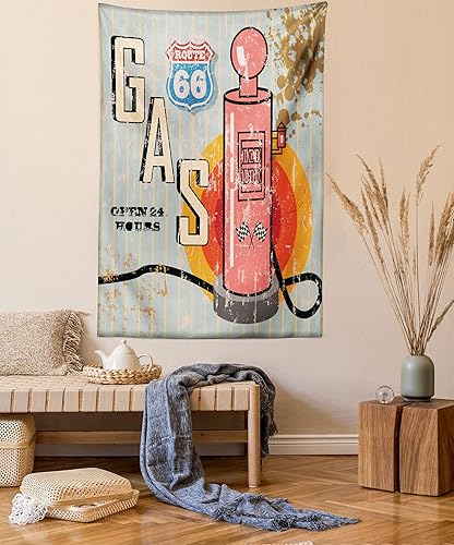 Miniatura 40 de Lunarable Tapiz de rapero, astronauta con un boombox retro para escuchar música en el espacio, impresión de audio de tira cómica, decoración de tela