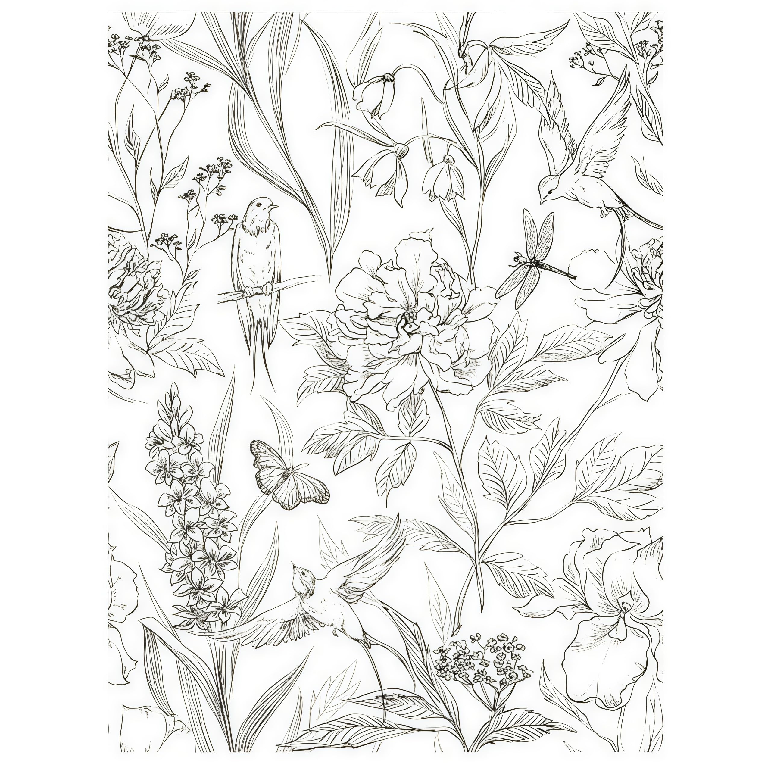 Carta da Parati Adesiva con Motivo Animalier Bianca 17.3"×393.7"