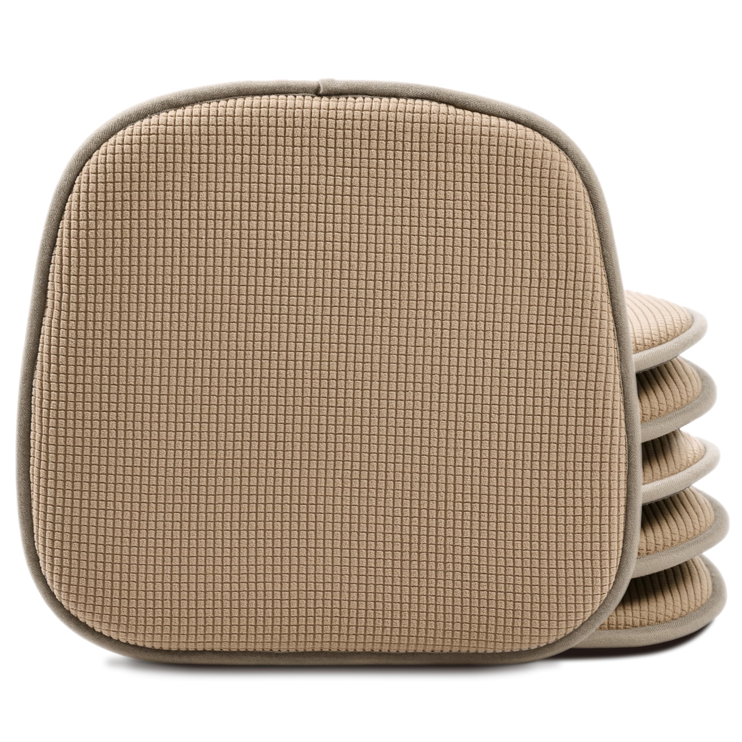 Photo 1 of Shinnwa Kitchen Seat Cushions Set of 6, Non Slip Dining Chair Cushions, U-Shaped Indoor Chair Pads, 6 Pack, 15 x 16 Inches, Brown