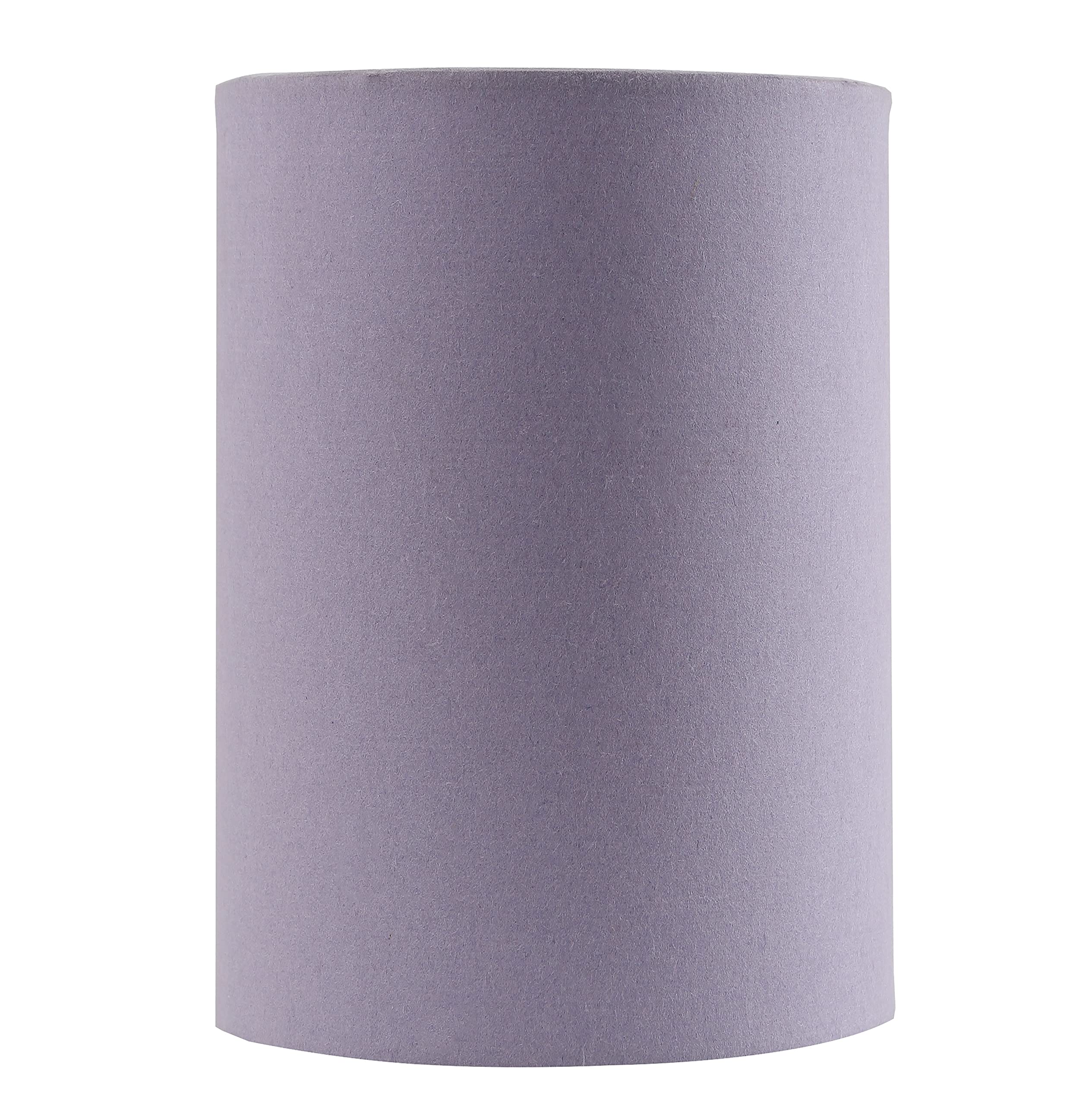 Aspen Creative 31288 Transitional Drum (Cylinder) Shape Spider Construction Lamp Shade in Purple, 8" wide (8" x 8" x 11")