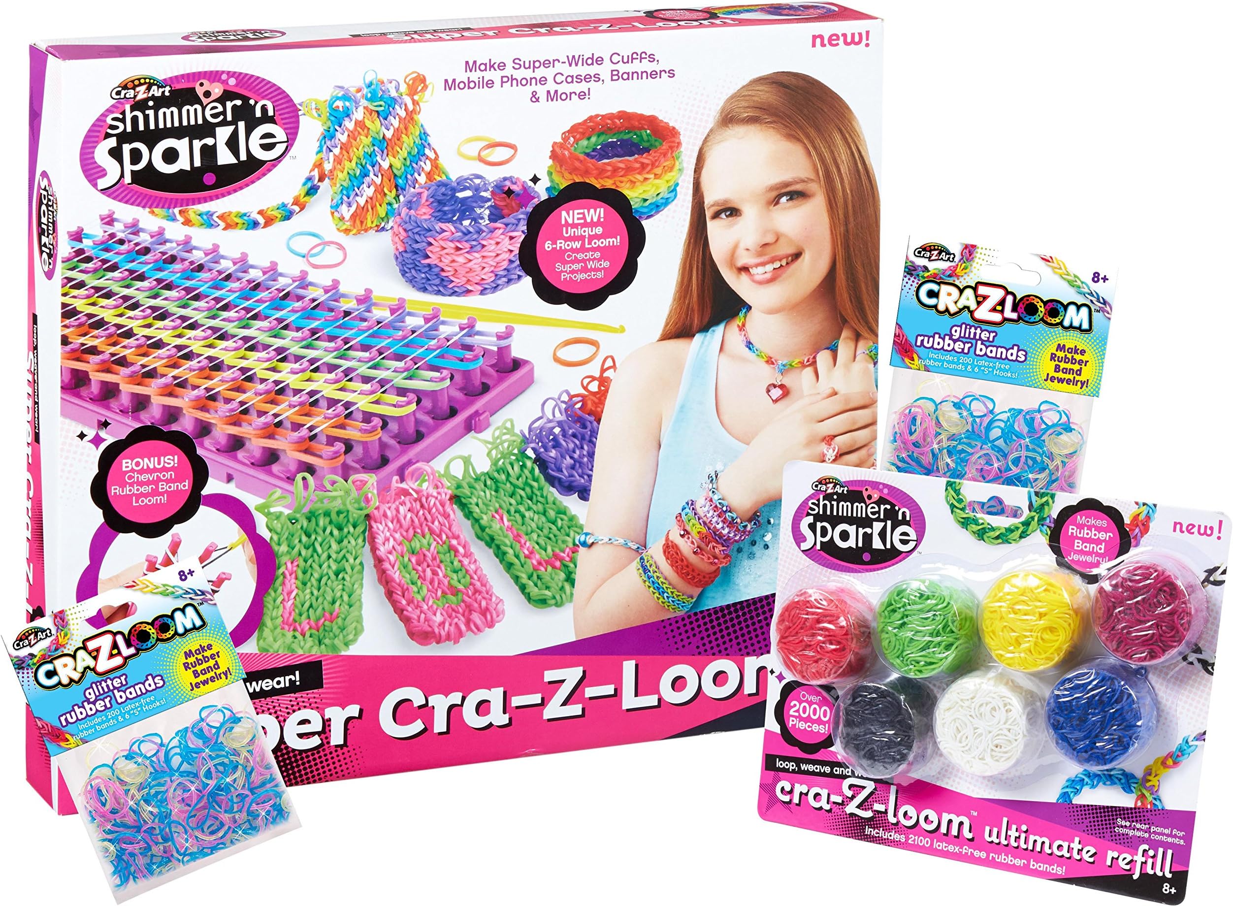 Shimmer and Sparkle Super Cra-Z-Loom Bonus Pack