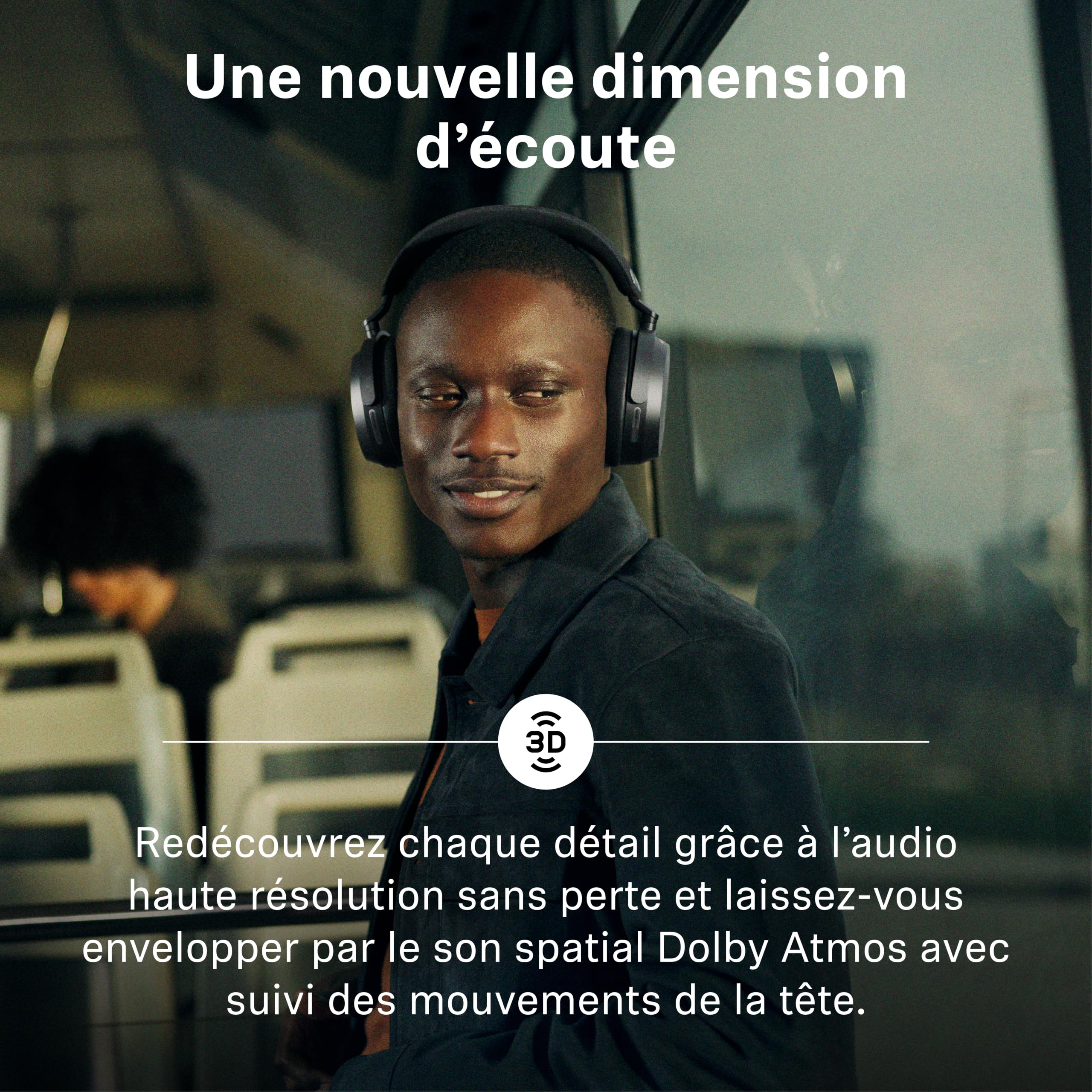 Sennheiser Momentum 5 Wireless – Casque Bluetooth à réduction de Bruit Active, appels d’Une Grande clarté, ANC adaptative, Design Circum-auriculaire, autonomie Jusqu’à 57 Heures, Noir