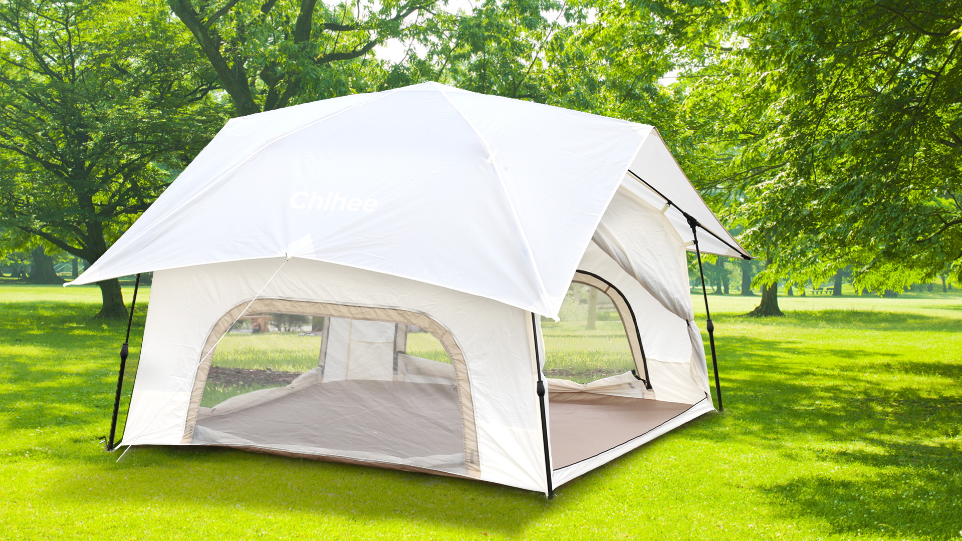 Tente de camping Chihee Pop-Up avec véranda grillagée