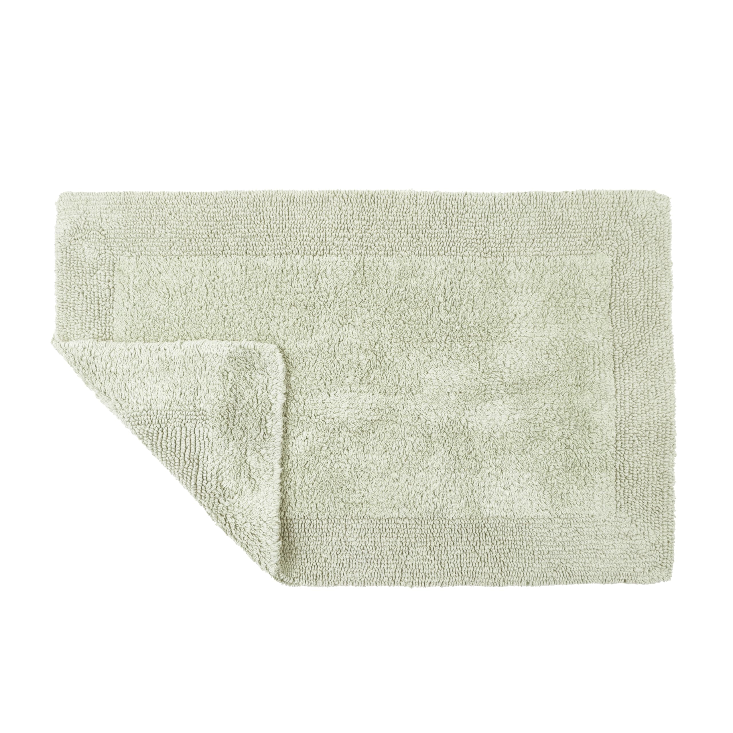 Allure Bath Fashions Elegance Bath Mat - Sage Green - 53x85cm - 100% Cotton - Heavyweight Deep Pile