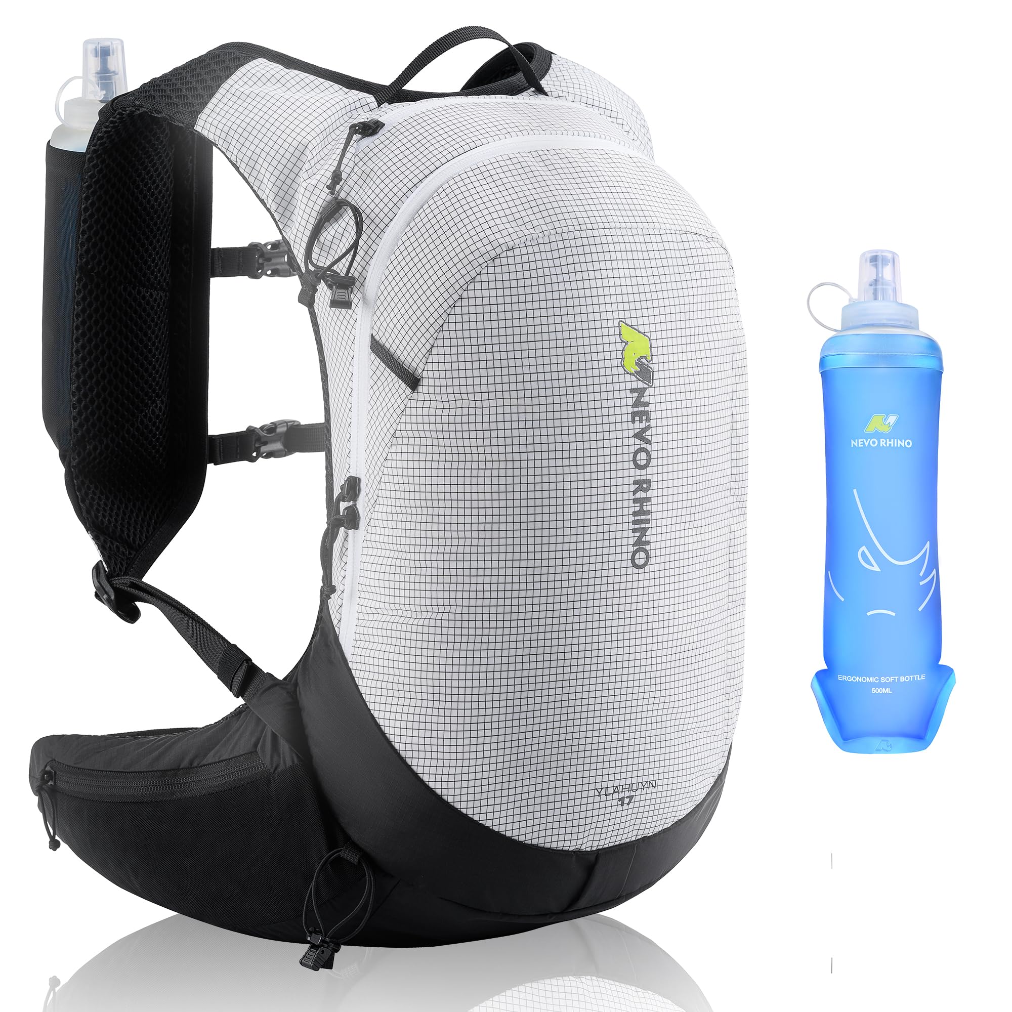 N NEVO RHINO 17L Hydration Backpack, Water Backpack with 500ml Soft Flask | Lightweight H…