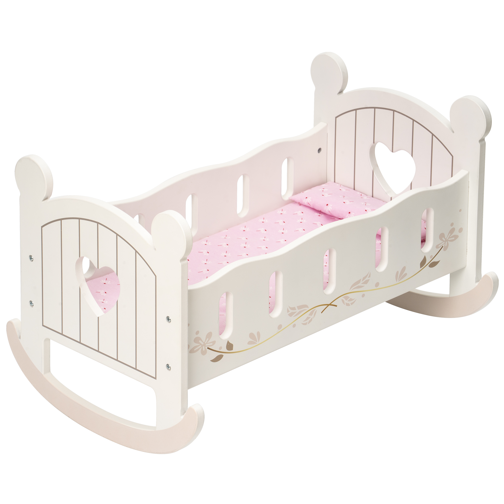 Berceau Tente Pour Poupées – Lit Bébé Miniature Avec Canopée, Jeu D’Imitation Pour Enfants