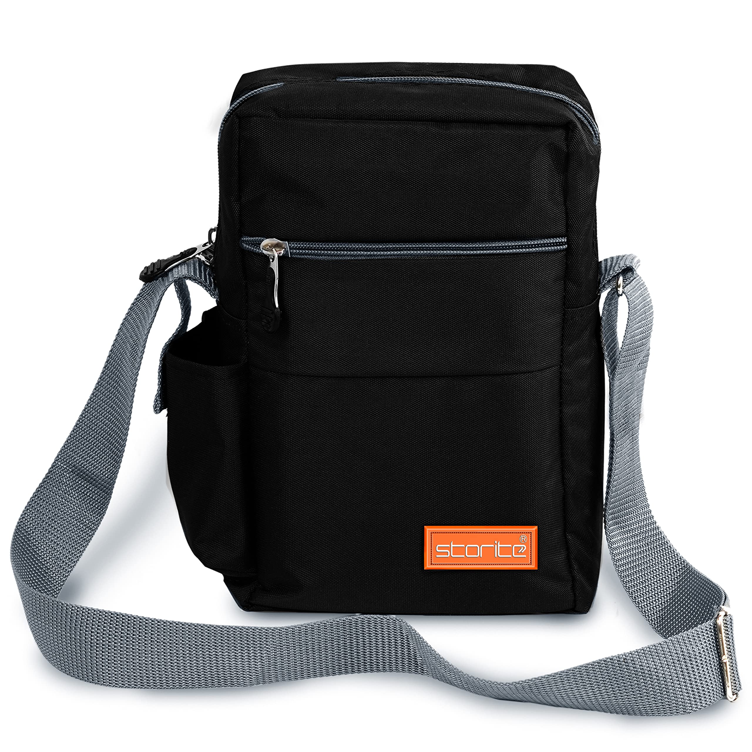 StoriteNylon Sling Cross Body Travel Office Business Messenger One Side Shoulder Bag for Men & Women