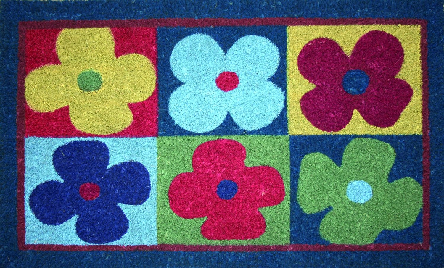 Fisura - Zerbino D'ingresso Con Forma. Originale Zerbino In Cocco Con Base Antiscivolo In PVC Misure 70 X 40 Cm Fungo Rosso 84714363