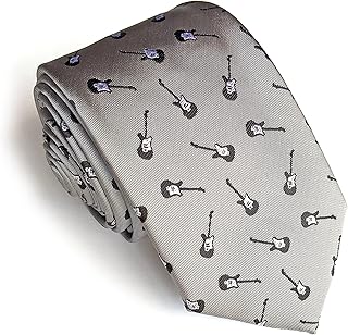 Guitar Necktie - Men's Guitar Necktie - Guitar Tie - Guitarist Gift - Lefty Guitar - Bassist Necktie - Men's guitarist gift - Electric Guitar Necktie - Guitarist Gift - Guitar Gift for Men