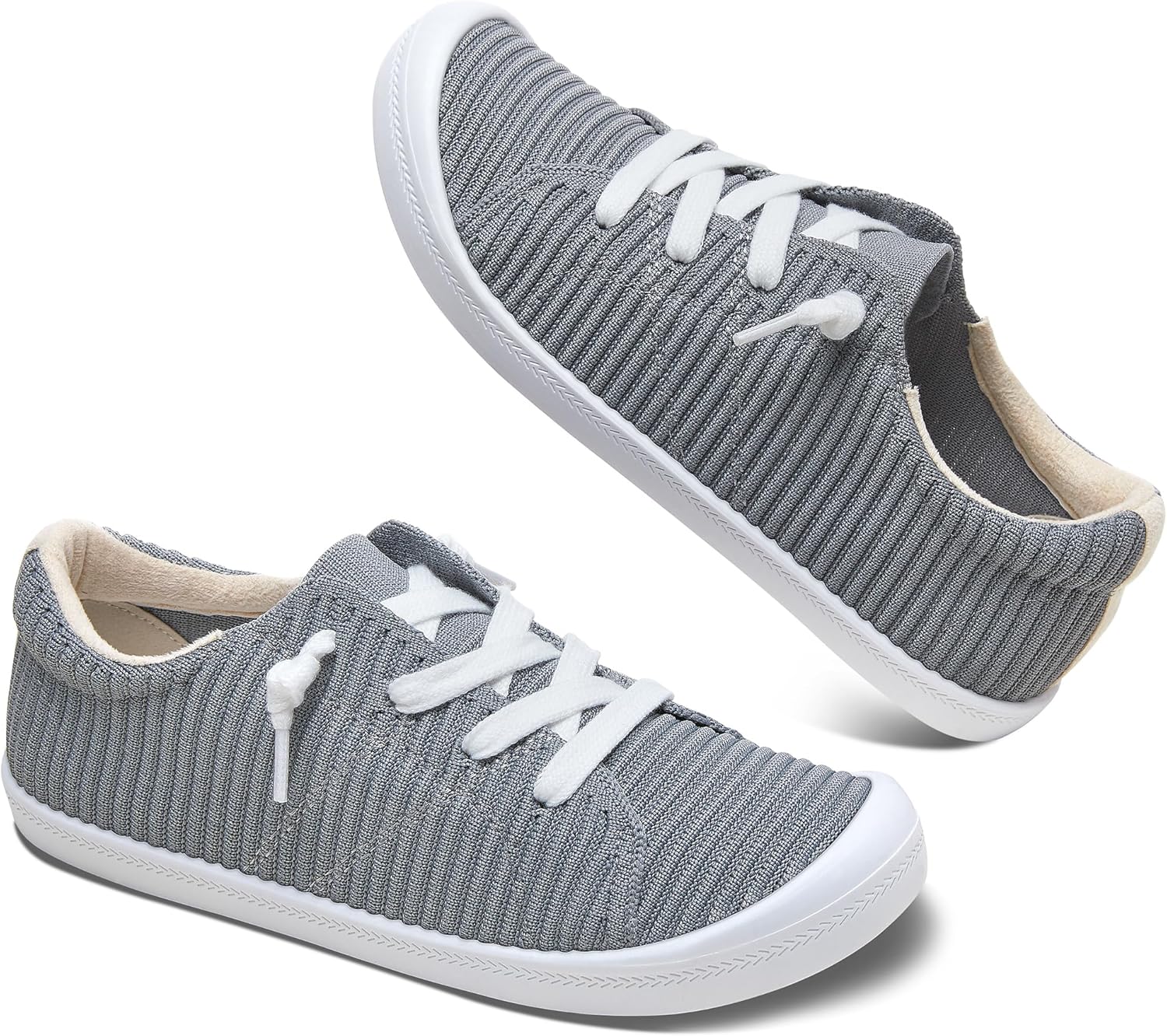 Mesh Slip On Shoes Women Comfort Knit Slip On Loafer Casual Fashion Sneaker Lightweight and Breathable Walking Flats