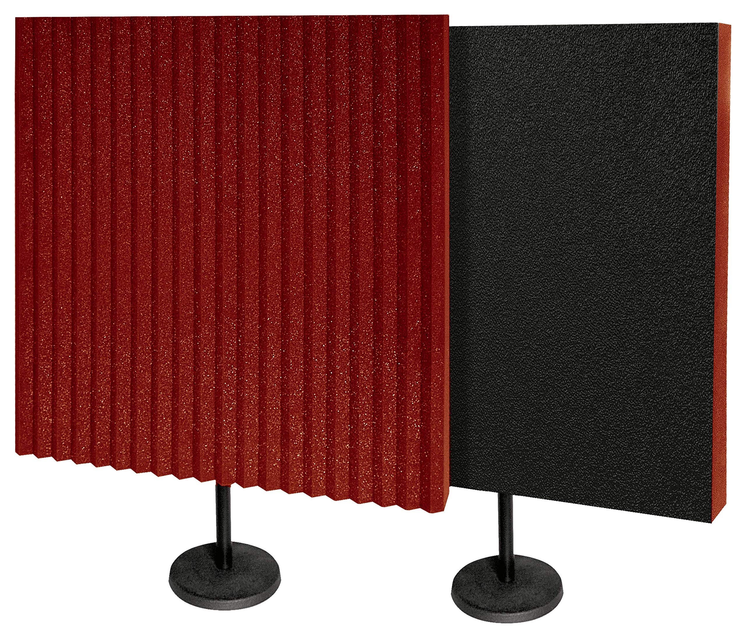 Amazon | DeskMAX 配信向け吸音材 スタンド付属 バーガンディ | 吸音材