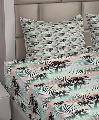 Vista 263 de Lunarable Sábana encimera de mapa del mundo, collage antiguo de mapas del Atlas antiguos, estampado vintage del grupo de civilización, suave y Beige