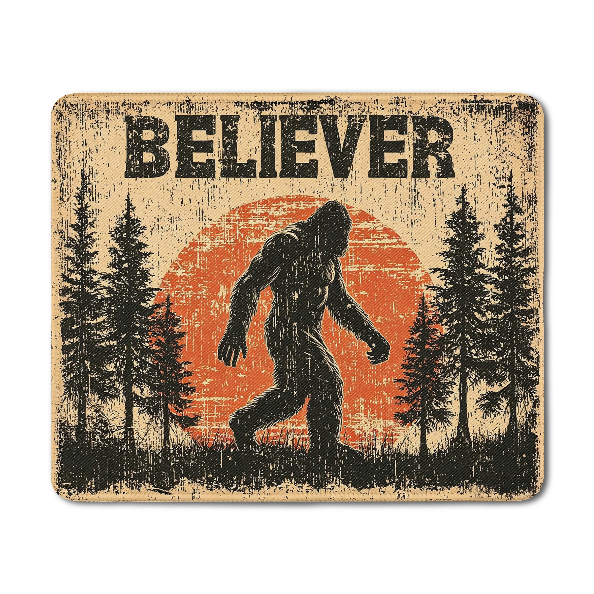 Patriotic Sasquatch Mouse Pad - American Flag Bigfoot -7 Patriotic Sasquatch Mouse Pad - American Flag Bigfoot -7